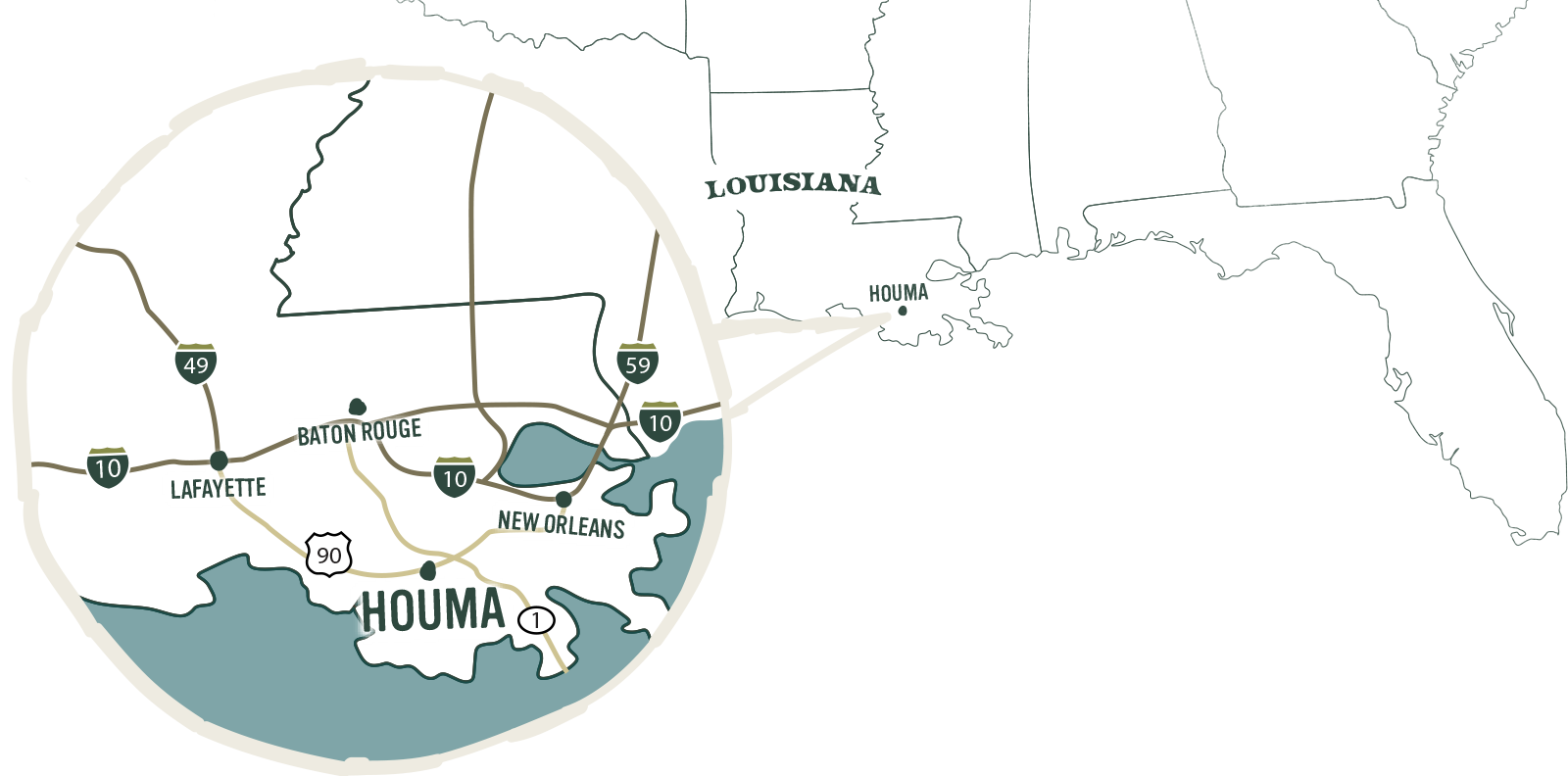 Houma La Zip Code Map Houma, La Things To Do, Restaurants & Hotels | Visit Houma-Terrebonne, La